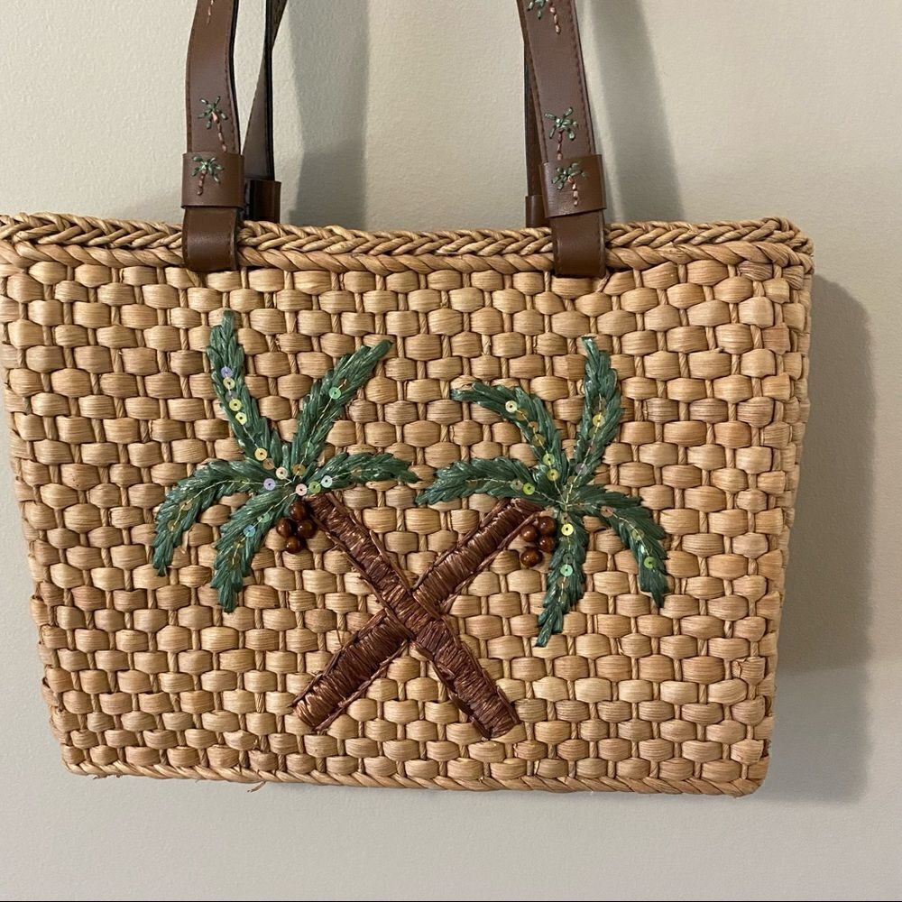 🌴 Cappelli Straworld Palm Tree Bag 🌴 - Picture 3 of 12
